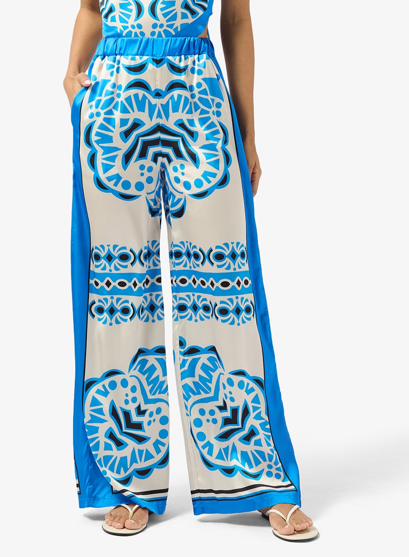 جينجر طقم بلوزة وبنطلون بطبعة وشاح - Image 4